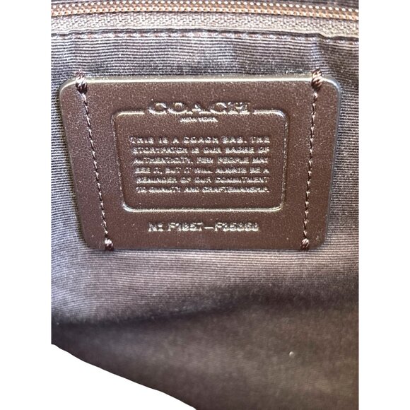 Coach Ava Chain Tote Handbag Purse‎ Metallic Rose Gold Pebbled Leather - Picture 12 of 15